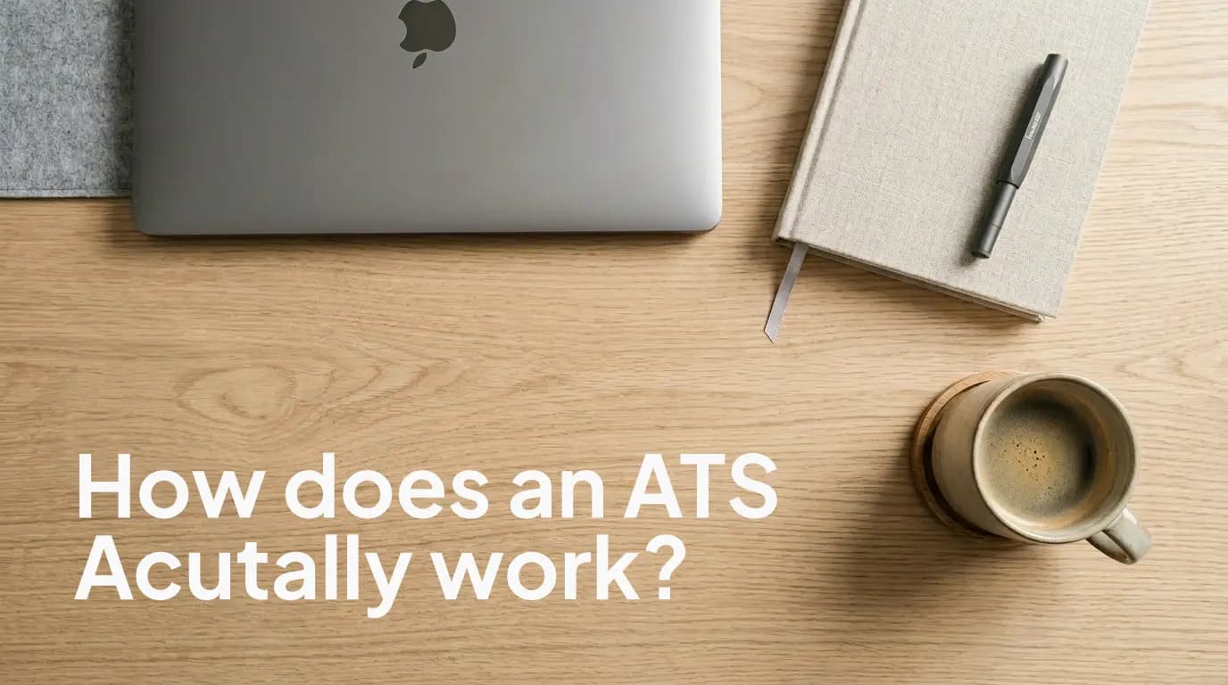 Diagram showing the pipeline of an Applicant Tracking System processing resumes